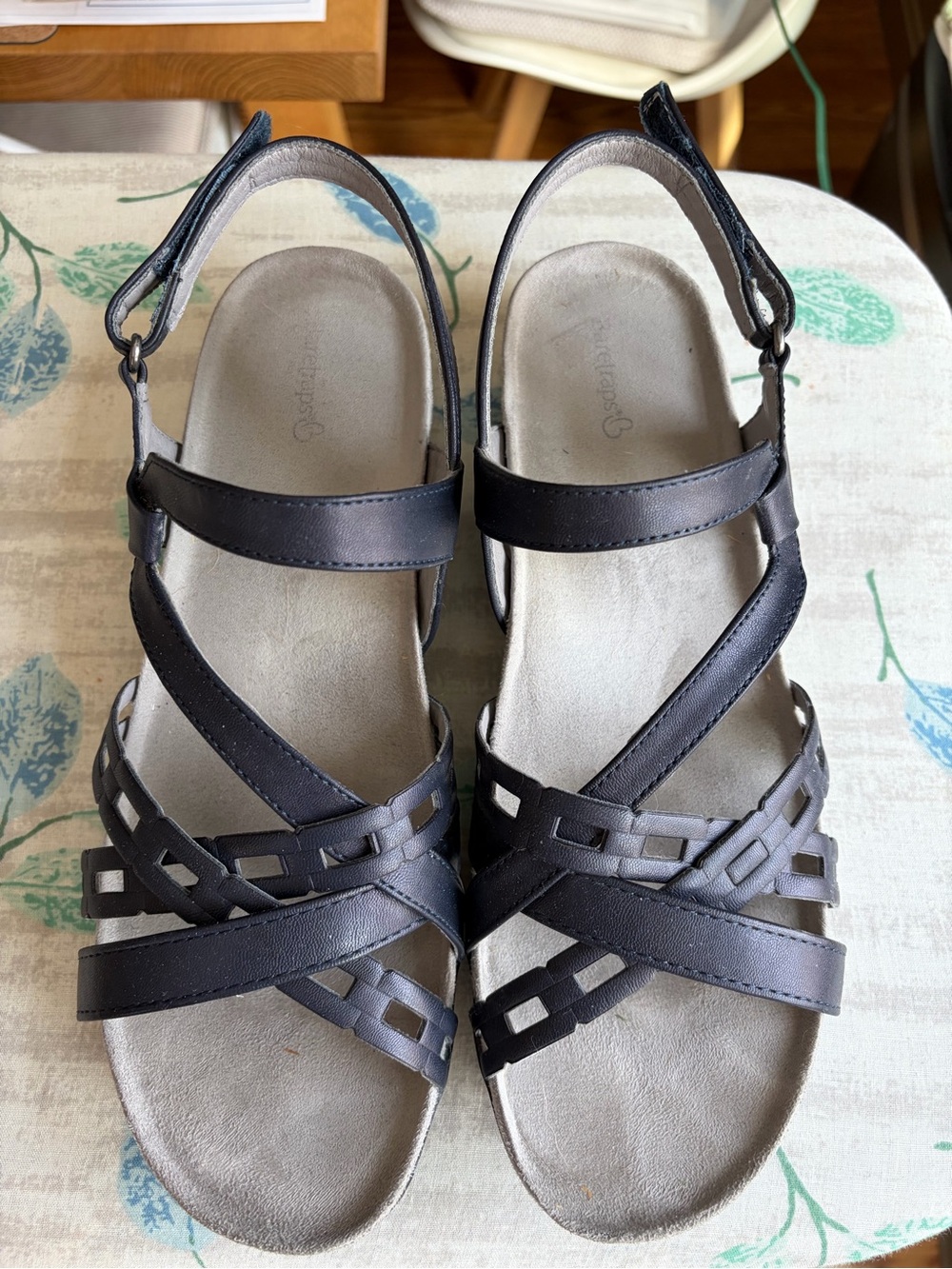 BareTraps Navy Strappy Women's Sandals